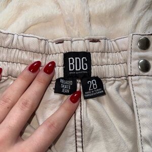BDG Kids Relaxed Skate Jeans - Cream